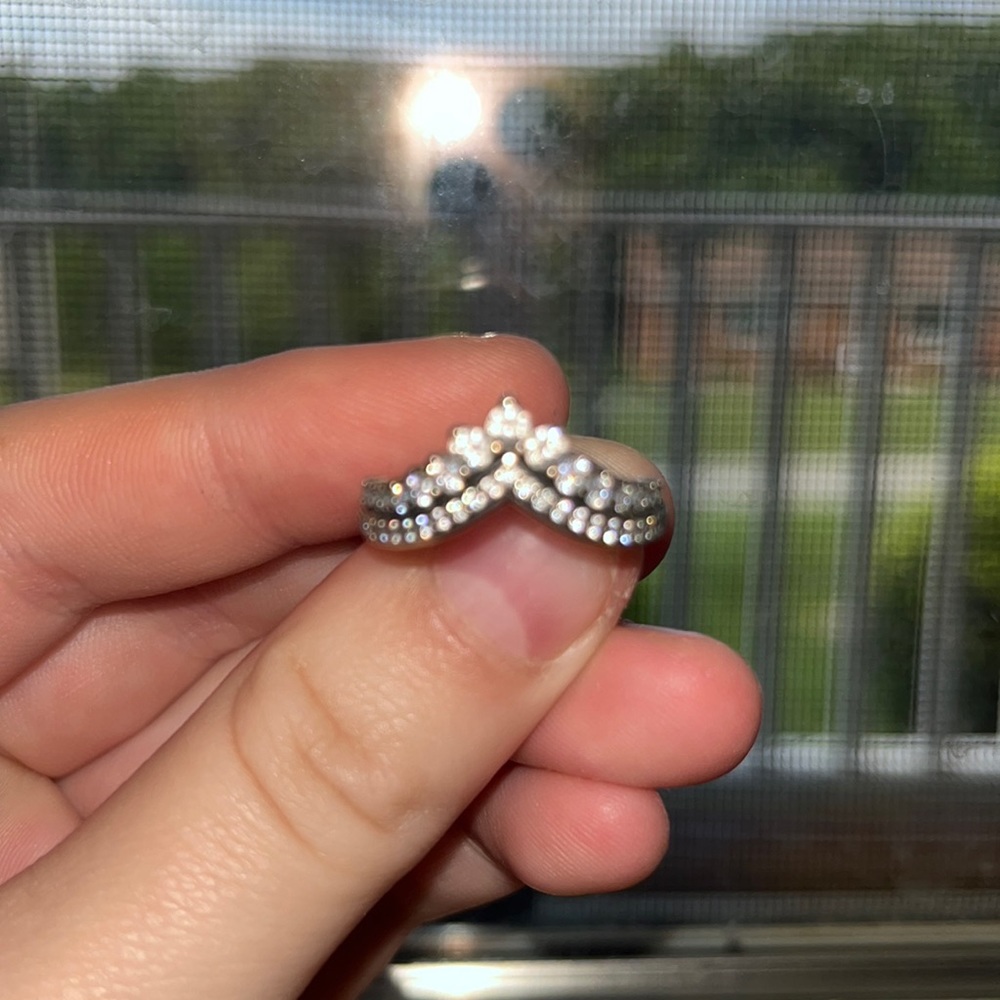 Pandora Princess Wishbone Ring